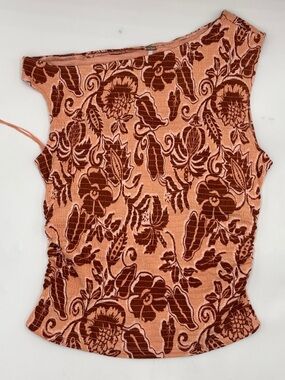 Free People Shea Top in Apricot Combo